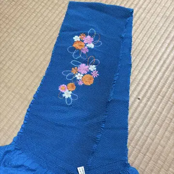 순수 실크 오비 장식 천  자수 새상품