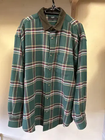 BEAMS HEART 체크 무늬 셔츠 L 사이즈