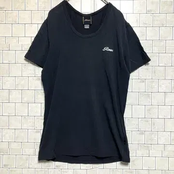 로엔 블랙 T셔츠 JP S 심플 인기 브랜드 인기 컬러