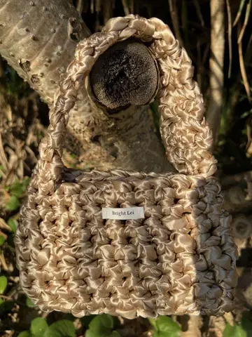 베이지 ribbon bag
