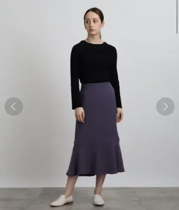 INDIVI 드레이프 머메이드 스커트