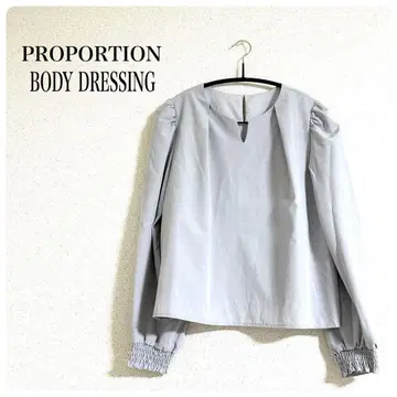PROPORTION BODY DRESSING 긴팔 블라우스 그레이 M