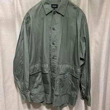BEAMS 올리브 밀리터리 자켓 S