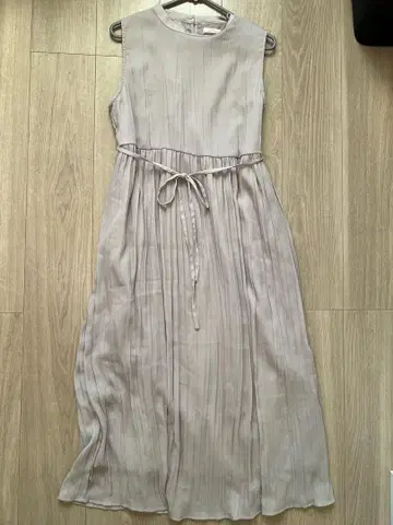 ITEMS URBAN RESEARCH 그레이 슬리브리스 롱 원피스