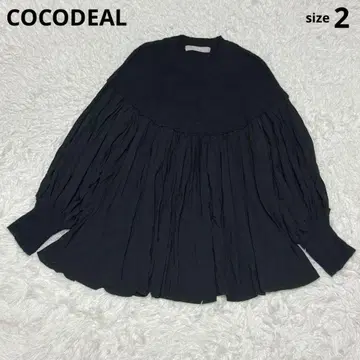 COCODEAL Luxe 플리츠 도킹 니트