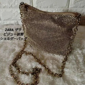 ZARA 자라 큐빅 숄더백 비쥬 장식