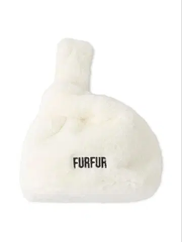 FURFUR 에코 퍼 마켓 백 화이트
