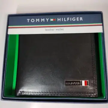 TOMMY HILFIGER 타미힐피거 접이식 지갑 블랙 박스 포함