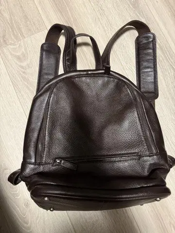 천연 가죽 소가죽 브라운 백팩 백팩