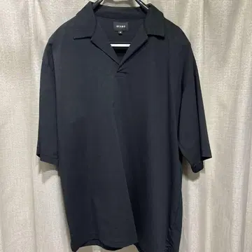 BEAMS 블랙 피케 셔츠 M