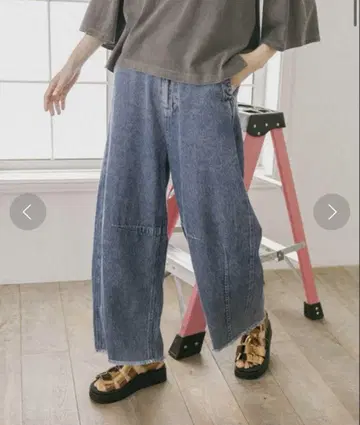 니코앤드 데님 코쿤 배럴 팬츠 L