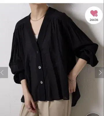 콜라주 개럴개런트 강연 시어 셔츠 가디건 블랙
