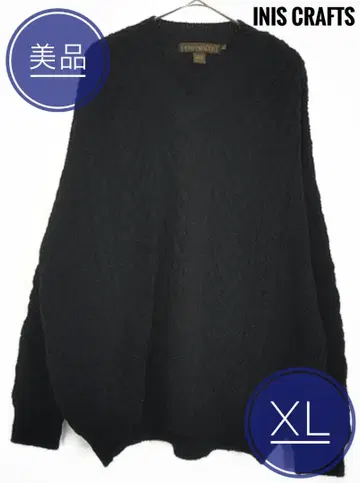 [새상품급] inis crafts 니트 스웨터 블랙