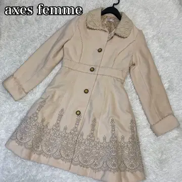 [새상품급] axes femme 엑시즈팜 롱 코트 자수
