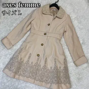 [새상품급] axes femme 엑시즈팜 롱 코트 자수