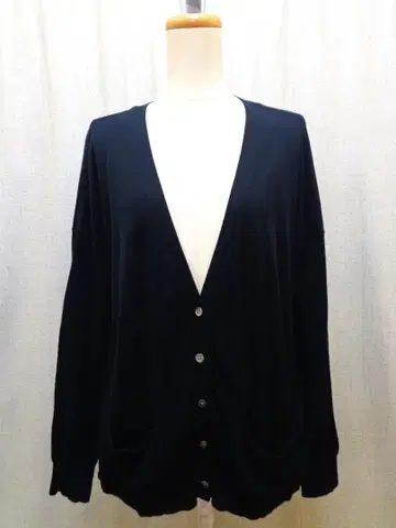 Zucca 오버 사이즈 블랙 니트 가디건 ( M )