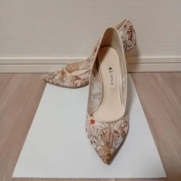 DIANA 플라워 무늬 하이힐 22.5cm