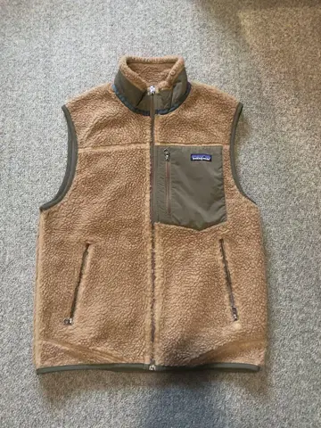 레어 코요테 빈티지 골드 patagonia 플리스 베스트 S 사이즈