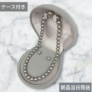 펄 목걸이 귀걸이 진주 관혼상제 포멀 일본제 졸업식 상복