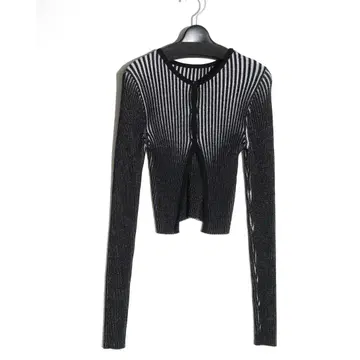 DIAGONAL DEEP BACK SLIT KNIT 가디건