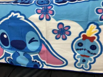 스티치 플리스 무릎 담요 스크램프