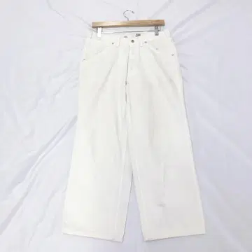 리 Lee 데님 팬츠 청바지 와이드 팬츠 화이트 일본제