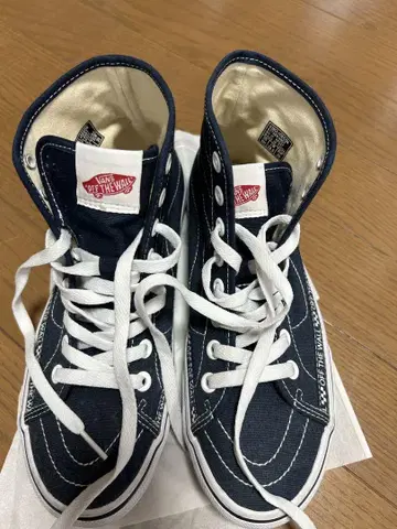 VANS 오프 더 월 하이컷 네이비