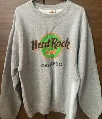 Hard Rock Cafe 하드 록 카페 그레이 맨투맨