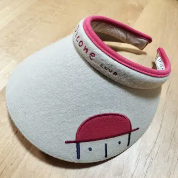 Picone club 자수 바이저 베이지 피코네 선바이저
