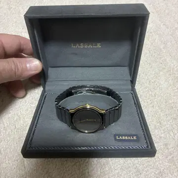 LASSALE 아날로그 손목시계 실버/골드