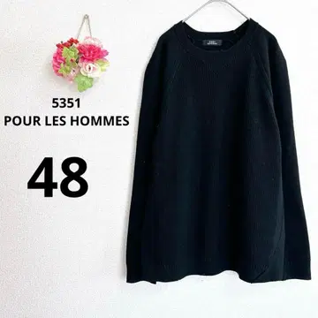 a5556 5351 POUR LES HOMMES 울 혼방 니트 스웨터