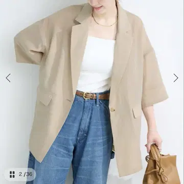 B.C STOCK 손세탁 가능 / 하프 슬리브 자켓