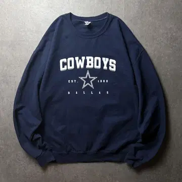 JERZEES 댈러스 카우보이즈 NFL 미식축구 아메카지 네이비 XL