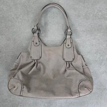 00s Y2K 페어리 그런지 가죽 핸드백 그레이