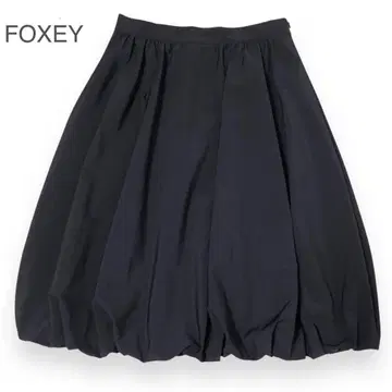 새상품급 FOXEY NEWYORK 워셔블 벌룬 스커트 38 일본제
