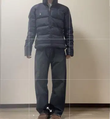 Polo 네이비 다운 자켓