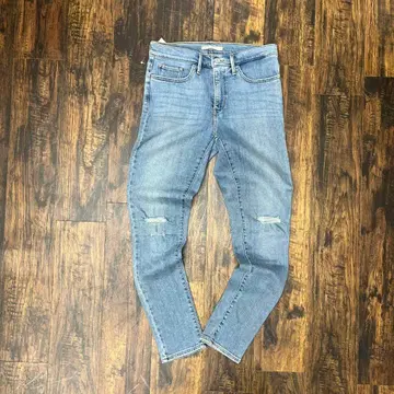 LEVI'S 리바이스 W30 라이트 블루 스키니 데님 무릎 데미지