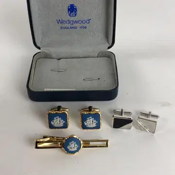 WEDGWOOD 웨지우드 외 커프스 넥타이핀 세트 남성용 브랜드