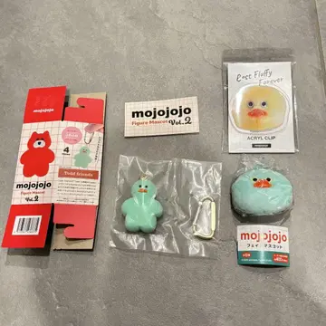 mojojojo 피규어 페이스 마스코트 클립 병아리 3세트