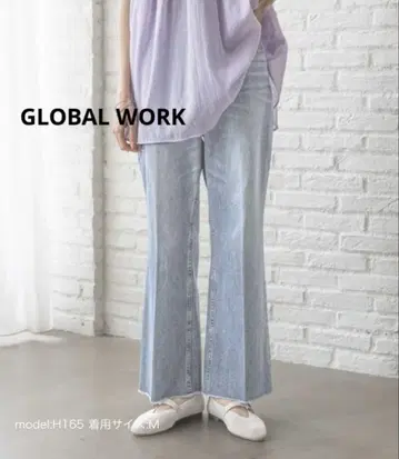 새상품 글로벌 워크 GLOBALWORK 데님 GOOD 데님 플레어 팬츠