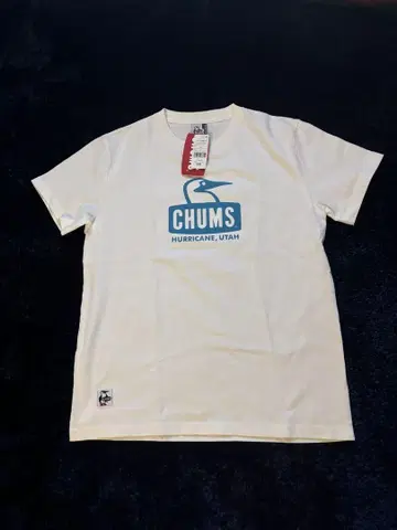 CHUMS 부비 페이스 티셔츠 S 화이트