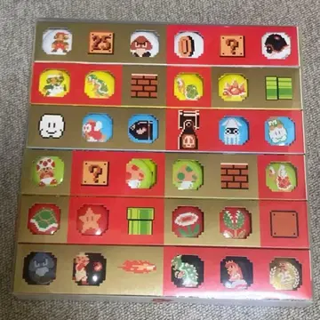 슈퍼 마리오 25주년 기념 핀 배지 세트