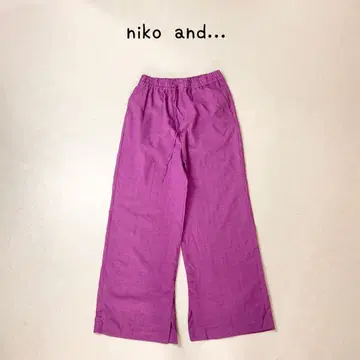 niko and - 허리밴딩 와이드 팬츠 이지 팬츠