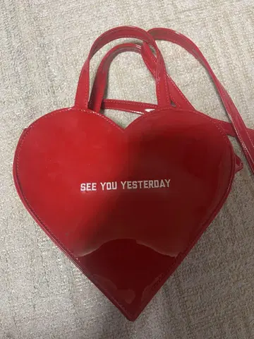 see you yesterday 하트 백