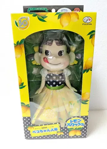 FUJIYA 페코짱 인형 레몬 스쿼시 50주년 기념 피규어