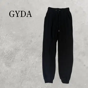 GYDA 제이다 로고 스웨트 팬츠 블랙