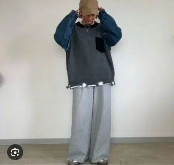 시마무라 anna 배색 니트