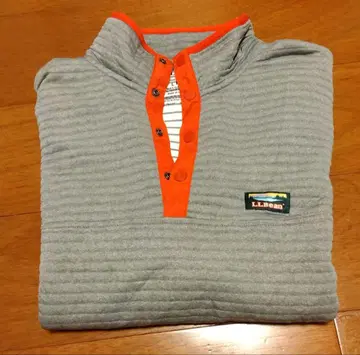 LL.Bean 퀼팅 풀오버 L REG 그레이/오렌지