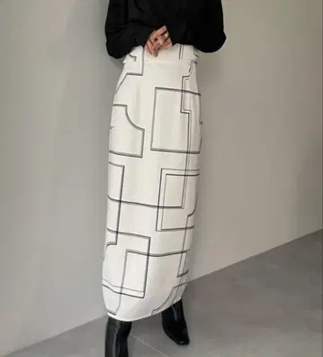 anuans 하이 허리 라인 스커트 S