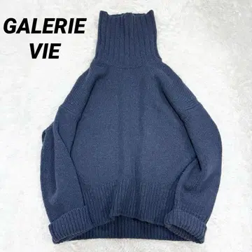 [ 레어 ] 갤러리 바이 파인 울 하이넥 풀오버 네이비